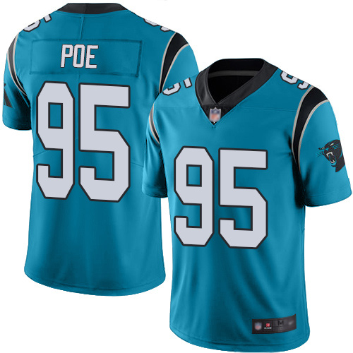 Carolina Panthers Limited Blue Youth Dontari Poe Alternate Jersey NFL Football #95 Vapor Untouchable->youth nfl jersey->Youth Jersey
